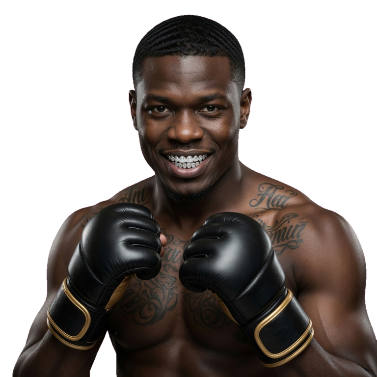 A Cage Grind fighter ready to enter the cage